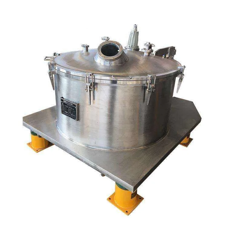 New design flat plate filter centrifuge for boric acid,borax,rubber additives, dyes and other chemical products separation