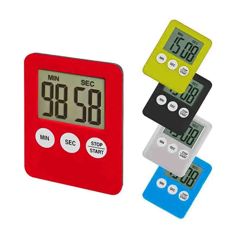 Маленький цифровой мини-таймер магнитный Таймер обратного отсчета минутный второй таймер для кухонной