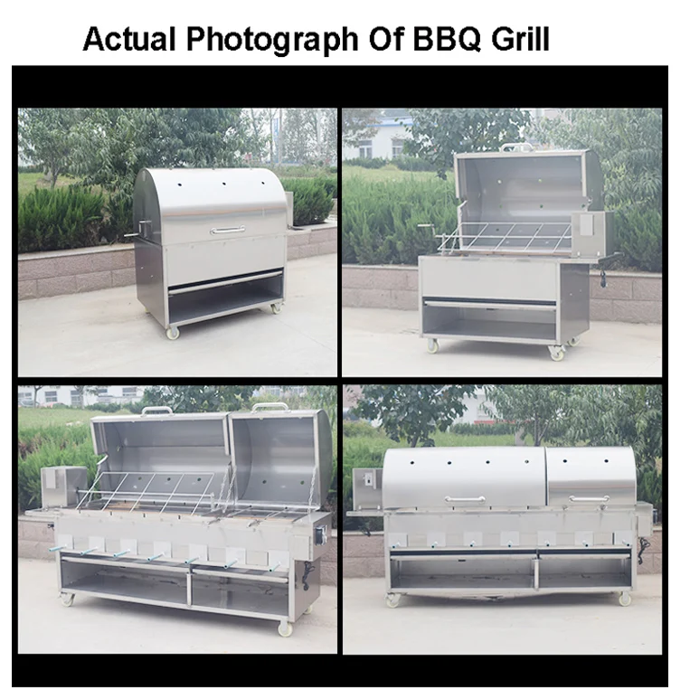Chicken BBQ grill charcoal outdoor rotisserie Brazilian BBQ grill