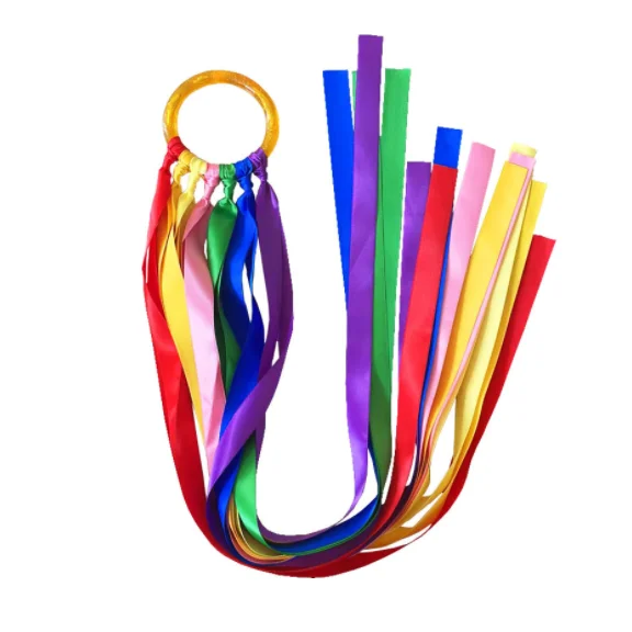 Rhythm Ribbon Streamers for Kids Children Adults  Wind Wand  silk  dancing ribbon
