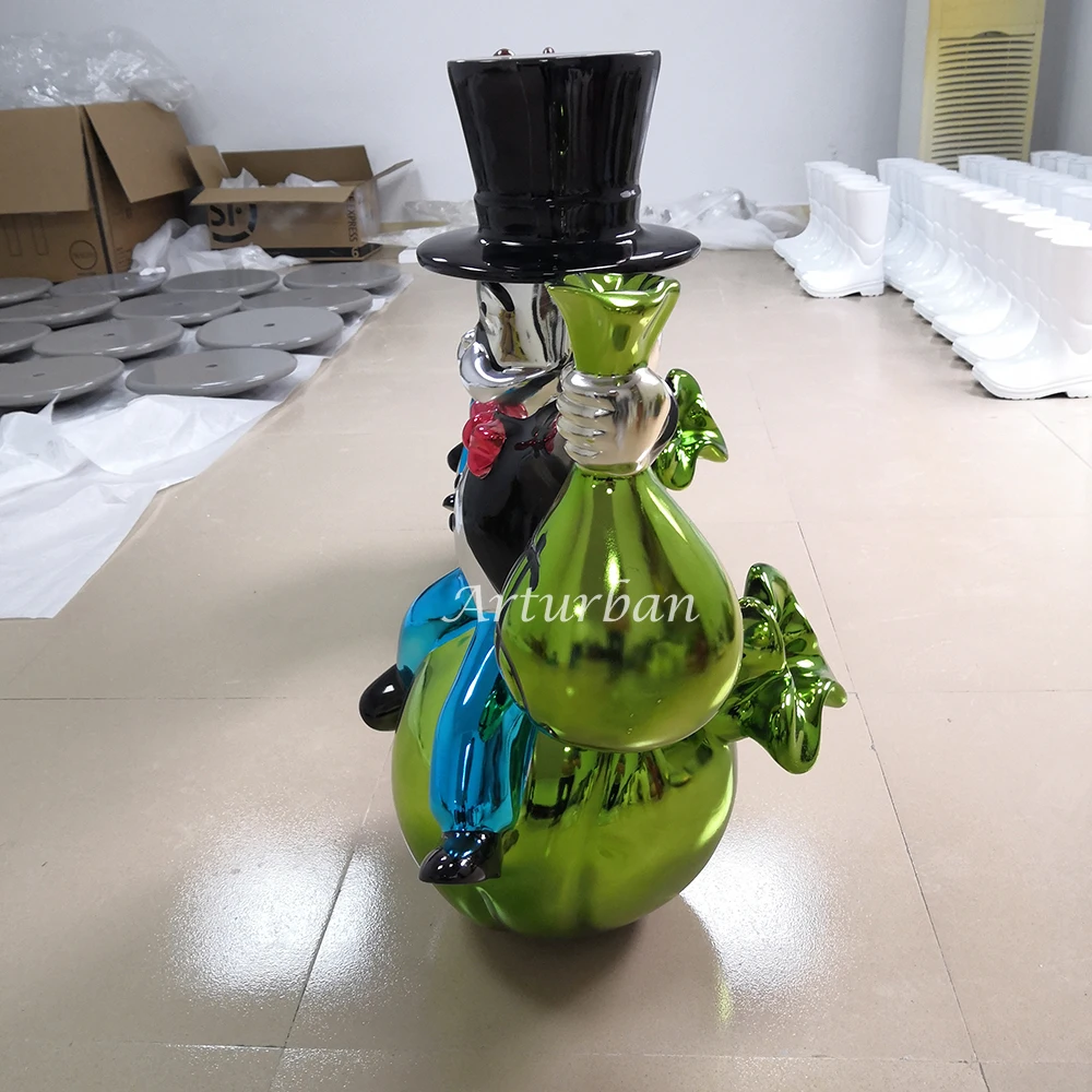 electroplated Fiberglass sculpture monopoly statue Monopoly statue