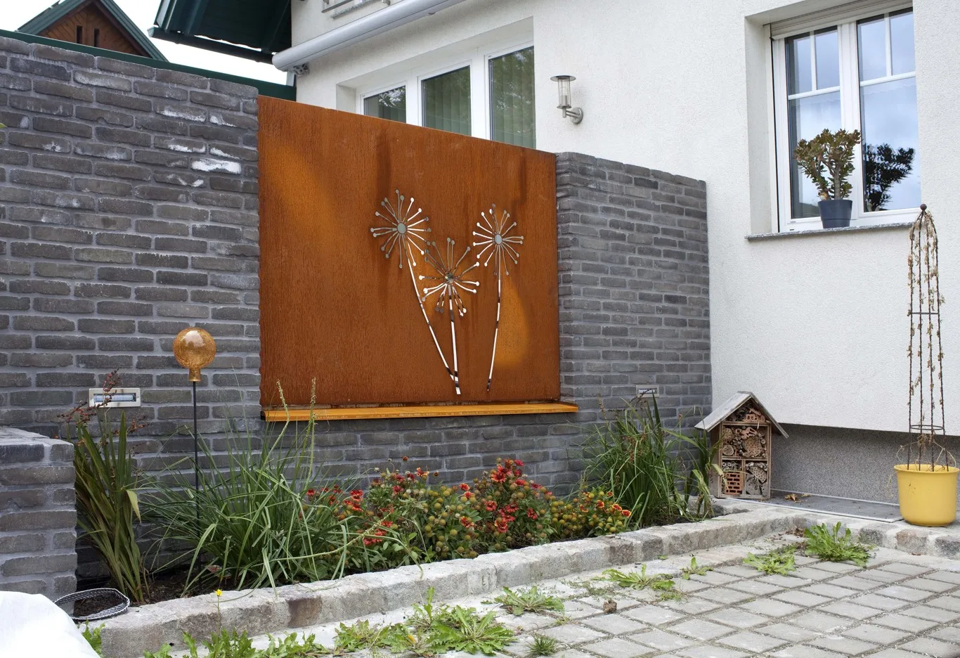Дизайн лазерной резки деревенской стальной панели Corten