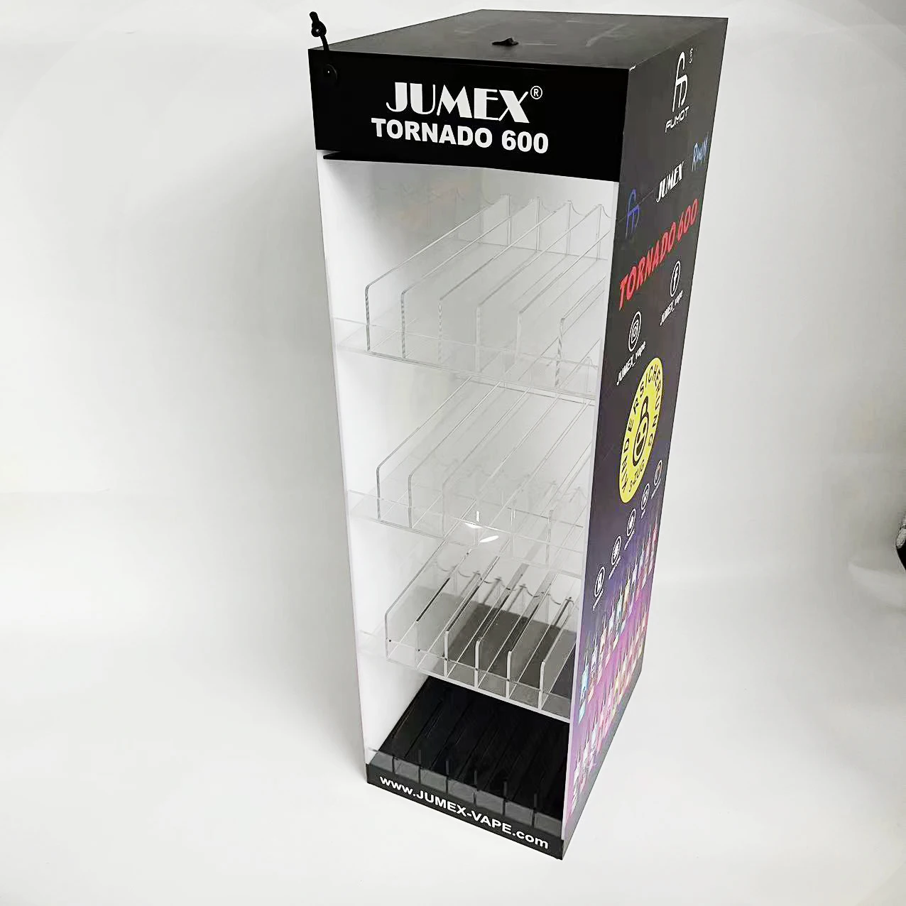 Factory Wholesale Cigarette Acrylic Display Cabinet 4 Layers Acrylic Display With LED Light Tobacco Display Stand Cabinet Rack