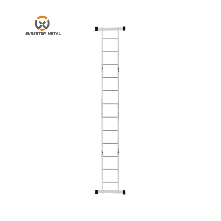 EN131 High Quality Articulating Folding Ladder Telescopic Folding Ladder 4 Section Folding Ladder
