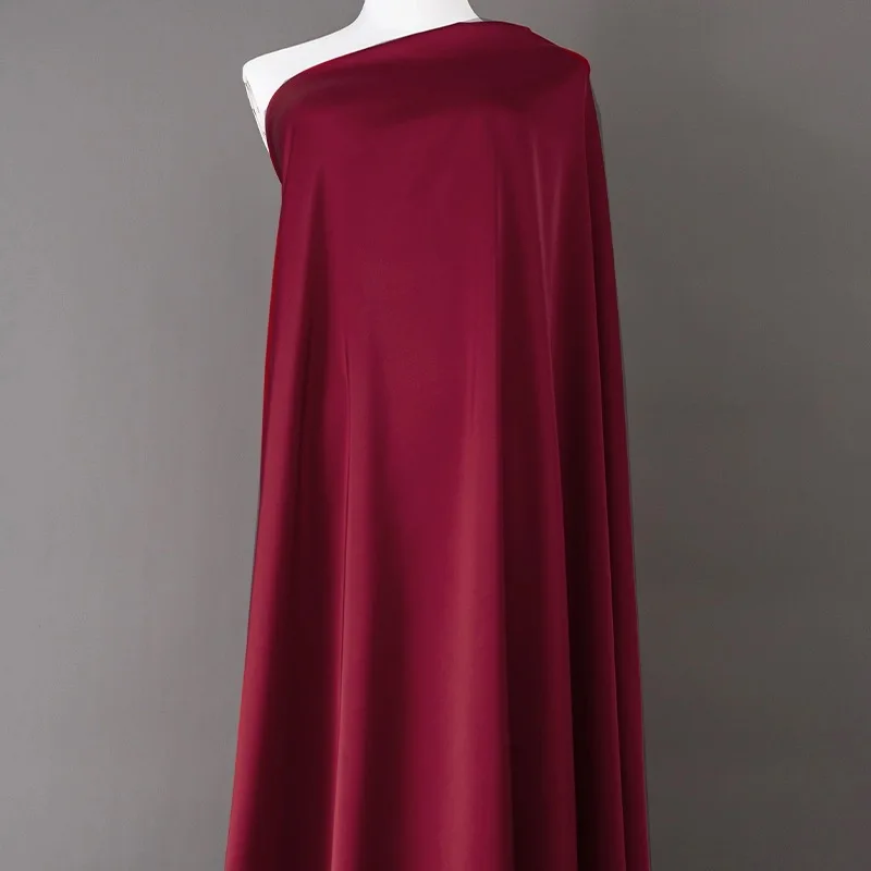Chinese factory price wholesale elastic acetate fabric satin dyed fabric dress fabric 95gsm