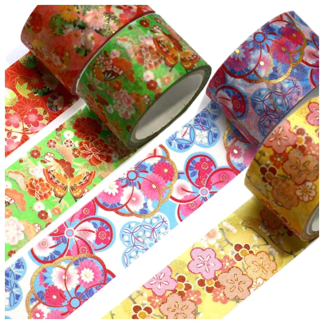 Nature beauty colored washi paper tape masking made in Japan
