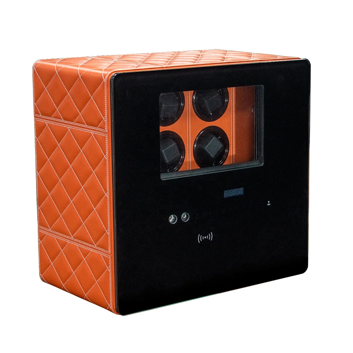 JIMBO luxury screen touch fingerprint lock Mabuchi movement Watch winder safe box