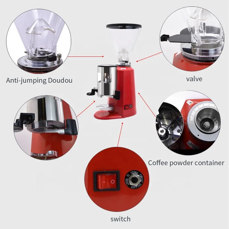 Hot Sell Adjustable With Scale 110v Electric L 64mm Espresso Ld-300n 900 Professional Coffee Grinder