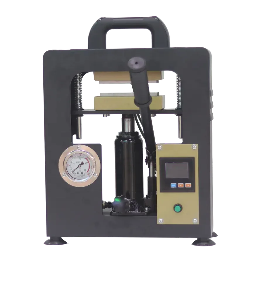 Latest Dual Heating Plates Oil Press Machine 10 Ton Pressure