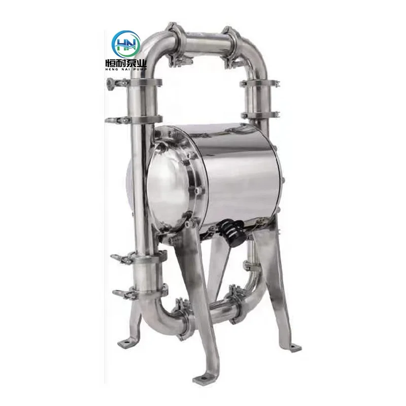 Stainless Steel Sanitary Food Grade Application Air Operated Pneumatic Double Diaphragm Pump