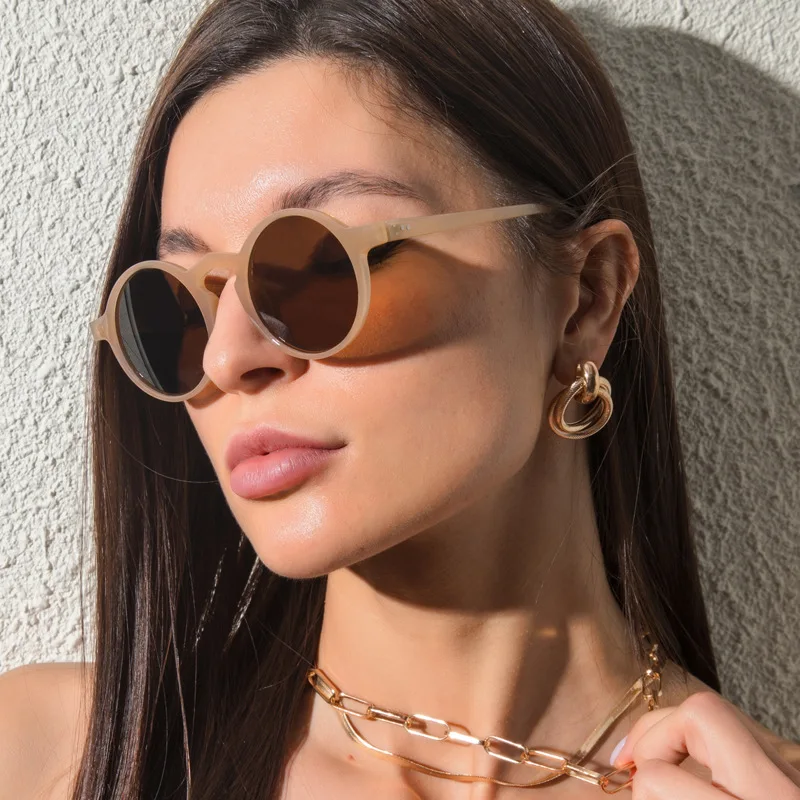 Retro Classic High Def Small Round Sunglasses 2022 UV400 Custom logo Sun Glasses for Men Women Fashion Vintage Shades