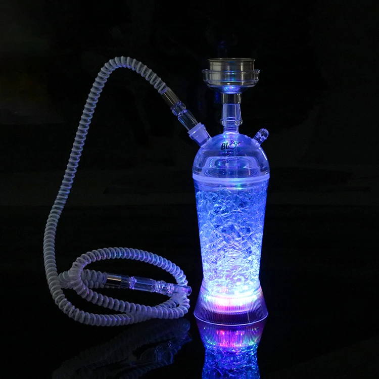 Wholesale Custom colorful smoke car Hookah Shisha for sale Chicha sheesha portable led hookah Cup Travel hookah set