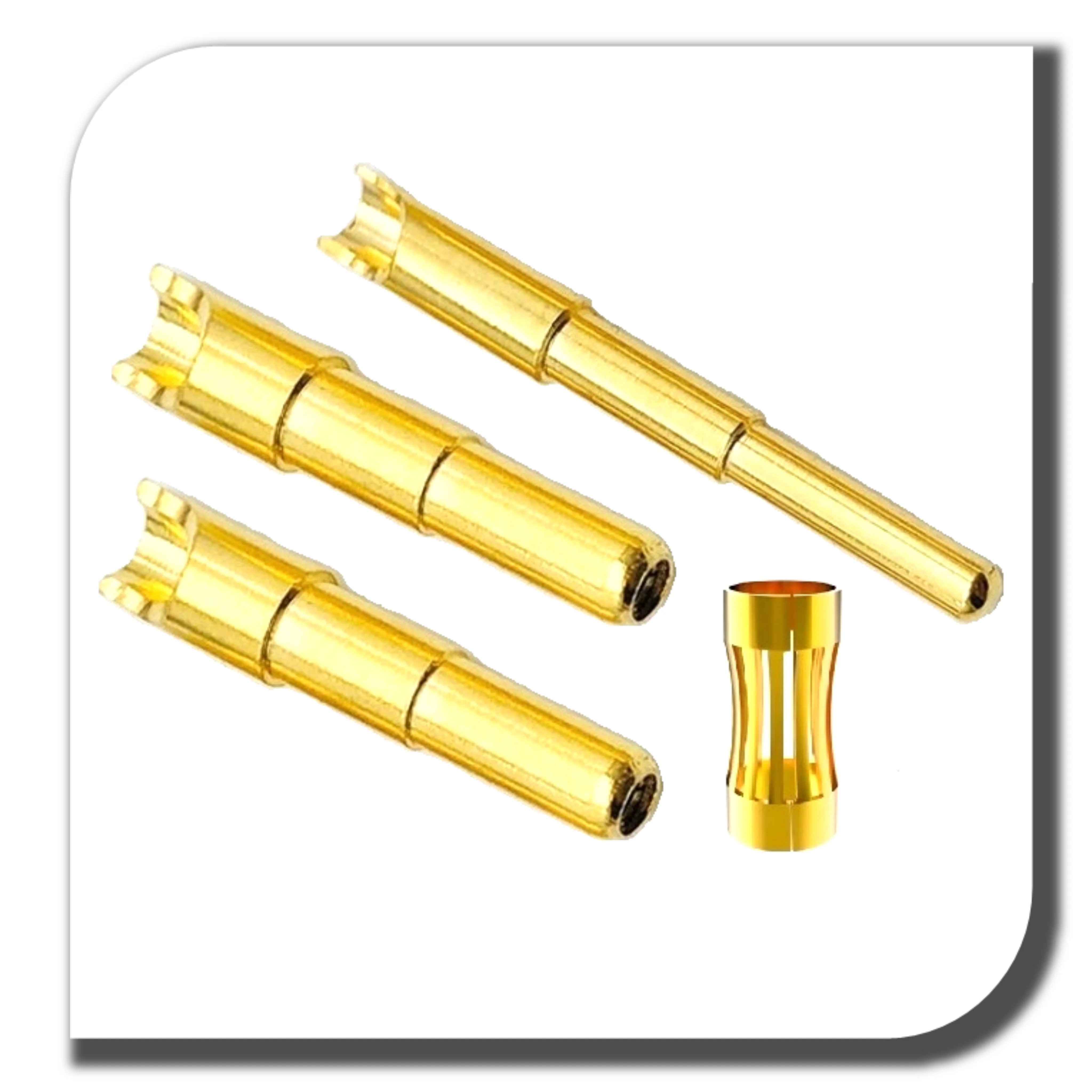 3mm crown spring insert pin welding terminal female copper pins for high voltage connector