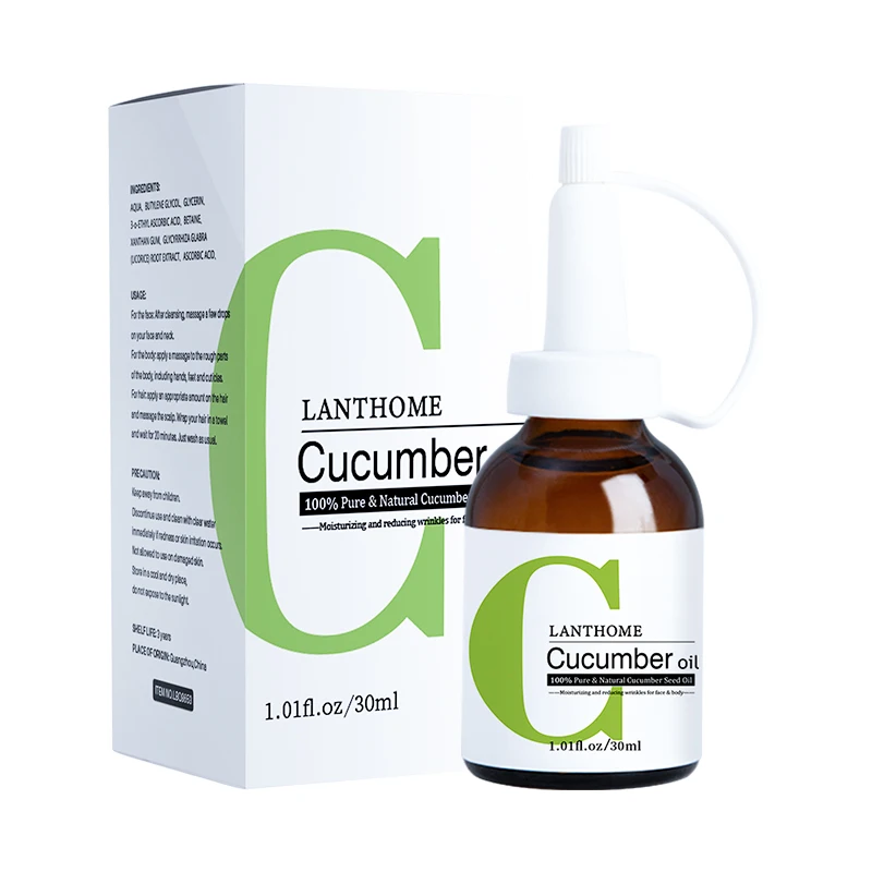 Face care serum moisturizing firming skin care anti aging anti wrinkles cucumber seed face essential oil
