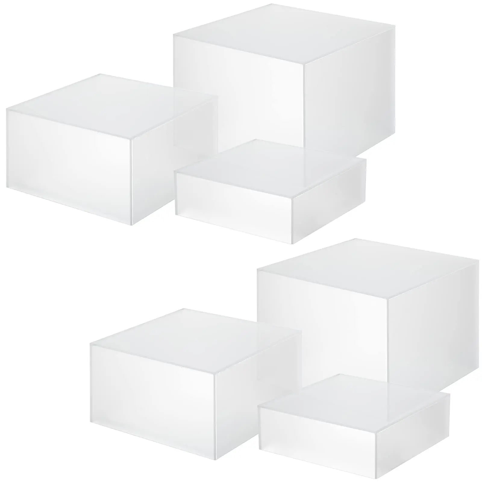 Acrylic Display Boxes Cube Riser Display Cases for Collectibles Base Large Medium Small Display Stand
