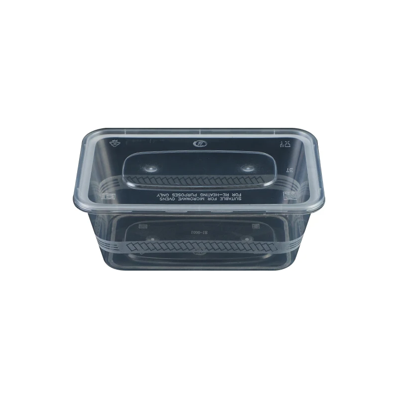 High Quality 500/750/1000 Ml Takeaway Food Packaging Containers Microwave Safe Plastic Food Box Take Out Containers With Lids