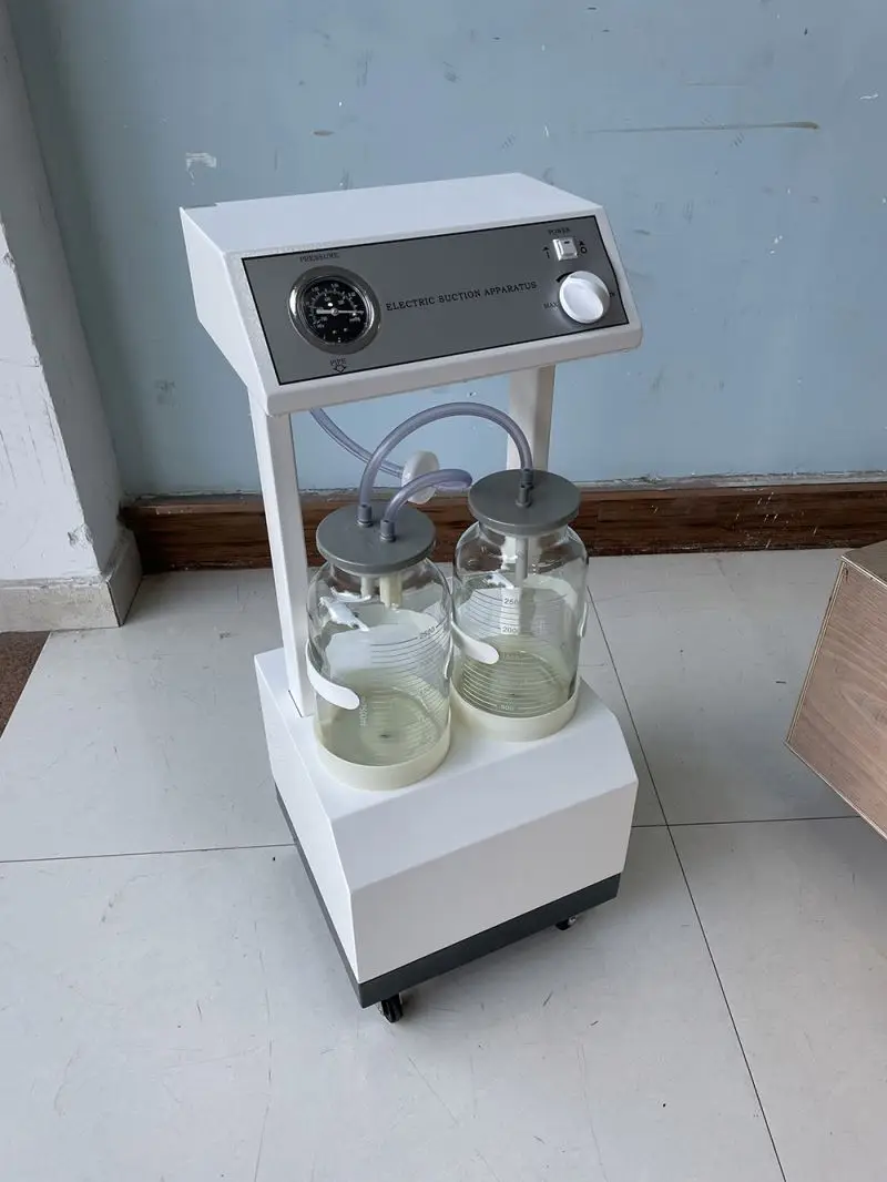 Medical electric suction pump apparatus aspirator suction trolley unit machine vaccum suction