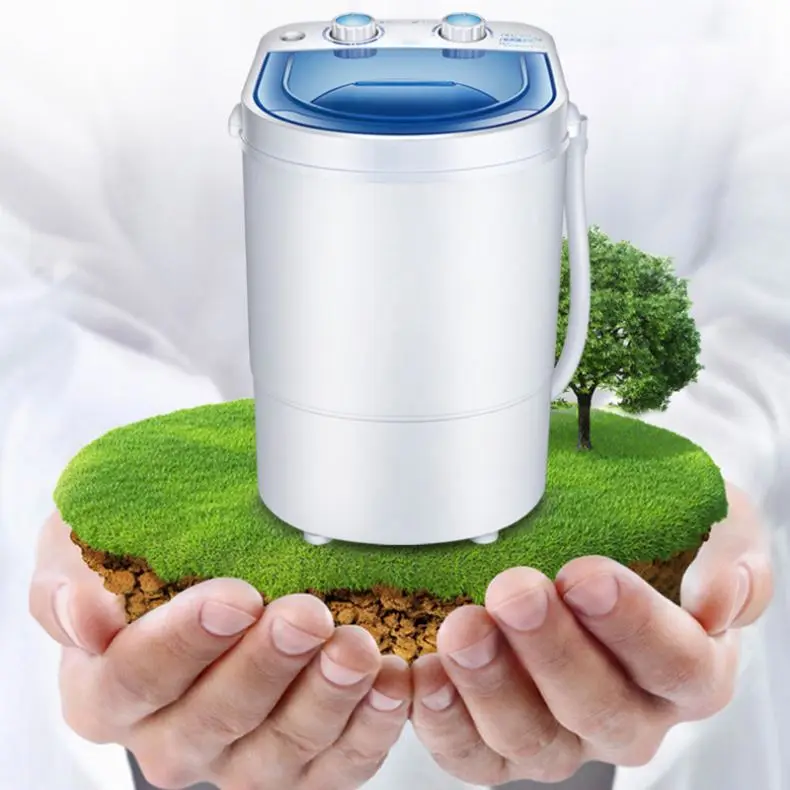 Высококачественная портативная полуавтоматическая мини-стиральная машина на