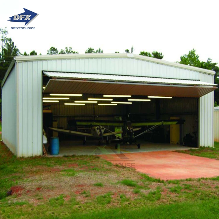 Modern Prefab Steel Structure Building Prefabricated Warehouse Workshop Aircraft Hangar Office Construction Material