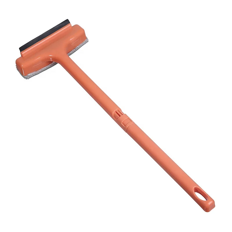 Clean the glass household double-sided wipe high-rise wiper window scrubbing brush glass wiper cleaning tool telescopic rod
