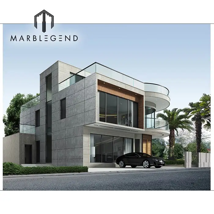 PFM 3d villa design modern style modular home luxury villa one stop solution decoration