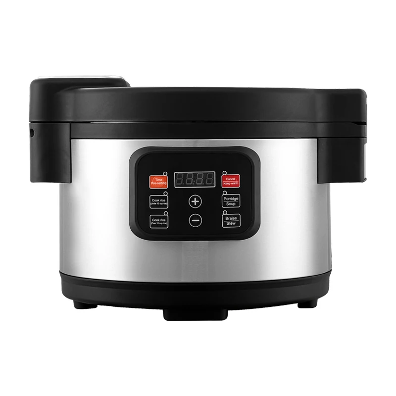 New Design Silver Crest Stainless Steel Slow Cooker Smart Multifunction 10 Liter Electric Commercial Rice Cooker For Restaurant