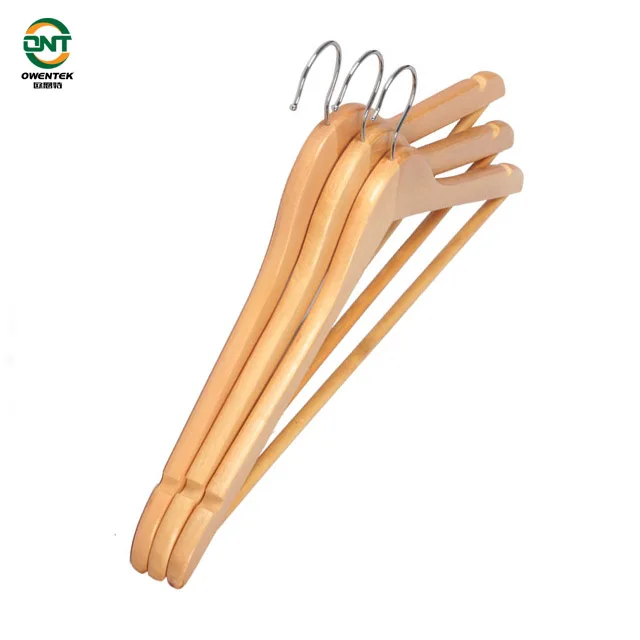 Clothing Hanger Natural/Black/White Wooden Brand Coat Suit Hangers Heavy Duty Non Slip Wood Hangers for Clothes for Closet
