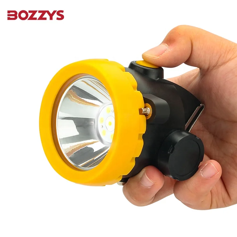 BK2000 1W 3500lux 2000mAh 150mA LED Industrial and mining waterproof headlights with main and auxiliary light sources