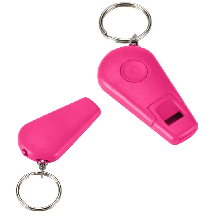 Custom Promotional Product ABS Plastic Led Flashlight Keychain Key Ring/Led Light Key Chain with Whistle