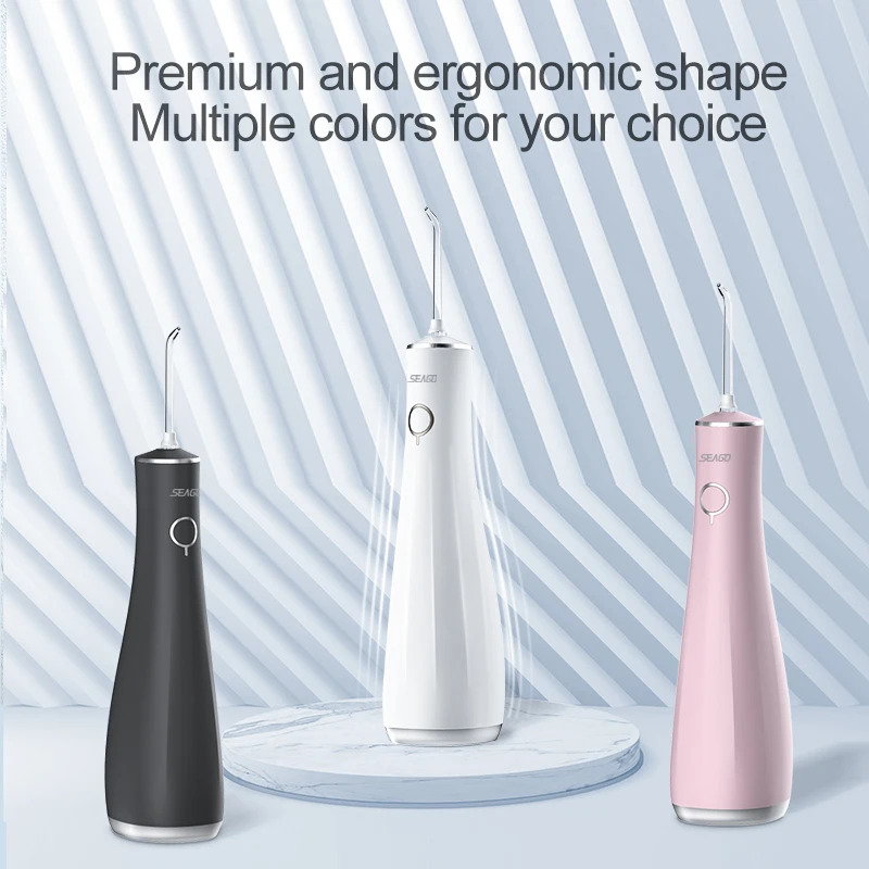 BSCI Approved Seago SG-8009 Portable Water Flosser Cordless DIY Dental Irrigator With Different Nozzles CE Certificate