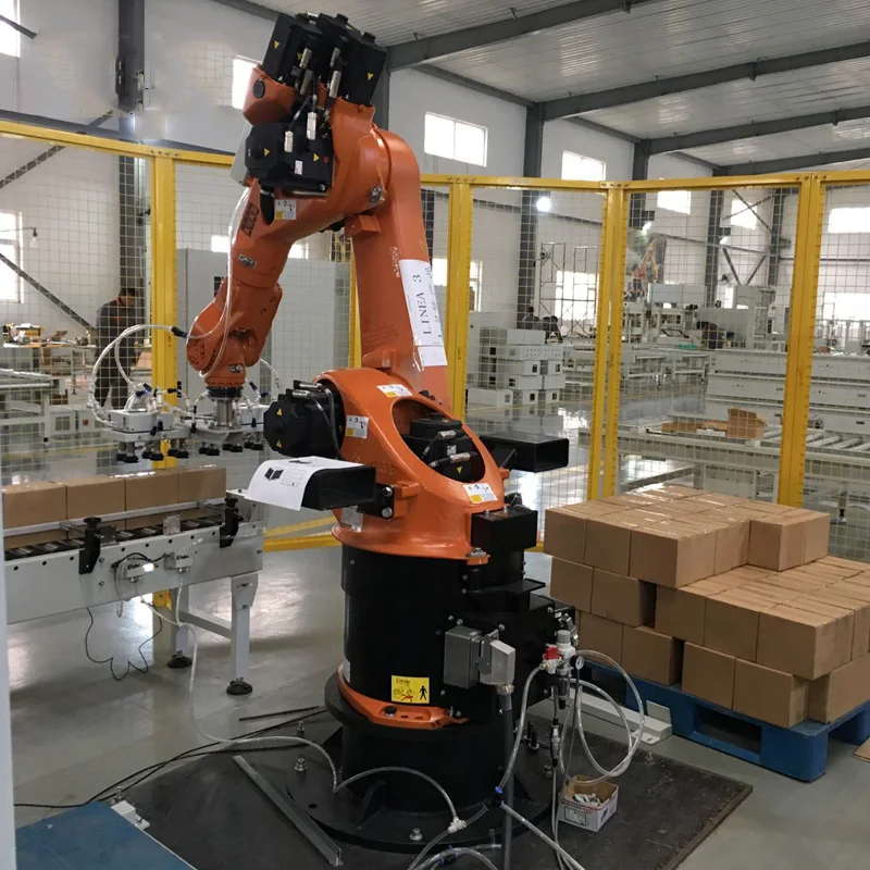 Palletizing Boxes Robot Automatic Palletizer Robotic Arm Price