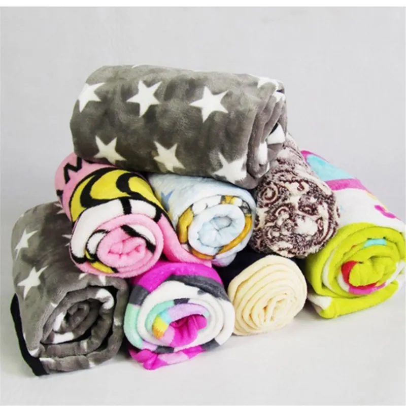 Wholesale Large Plush Travel Warm and Soft Polyester Cheap Solid Color throw Fleece Flannel Blanket