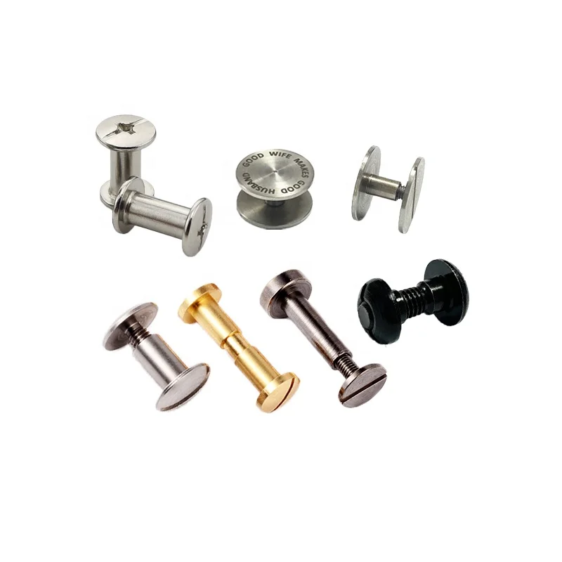 custom stainless steel chicago screws binding post chicago screw