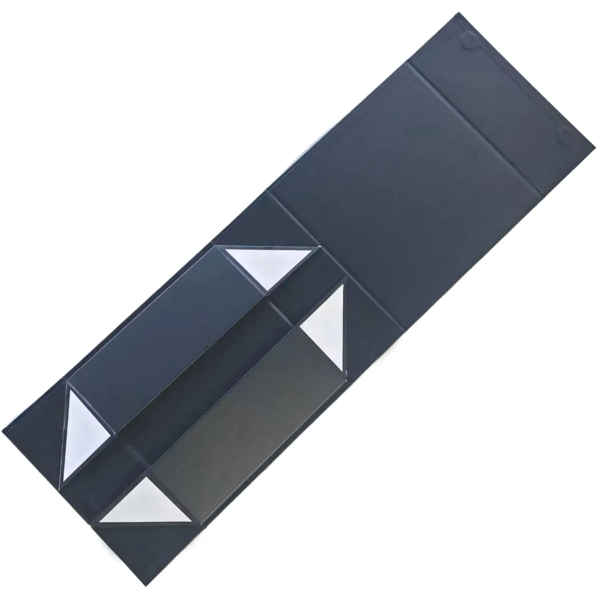 Custom luxury magnet flap clothing paper box foldable magnetic closure gift boxes perfume bottle and box with ribbon for gift