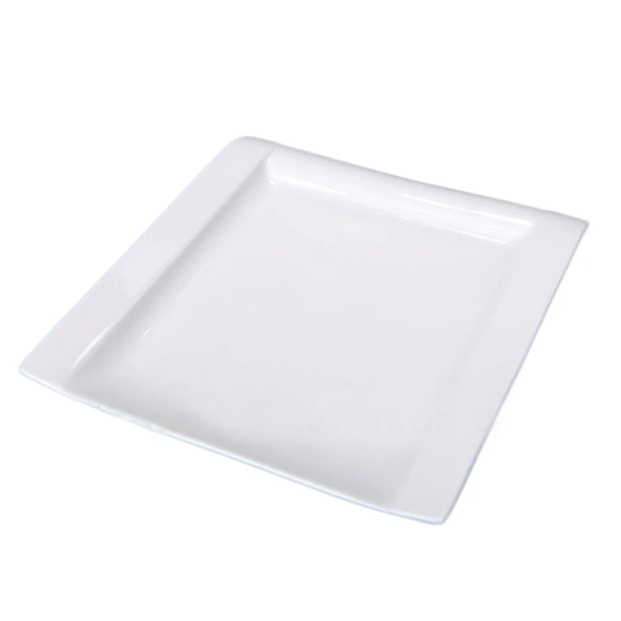 wholesale classic Hotel porcelain square ceramic plate set