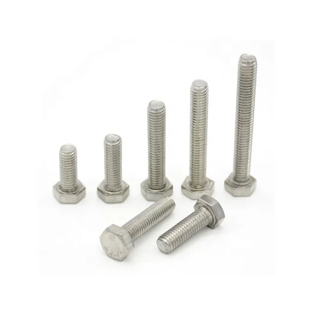 Stainless steel hex head bolt nut washer DIN 933 8.8 bolt 10.9 bolt