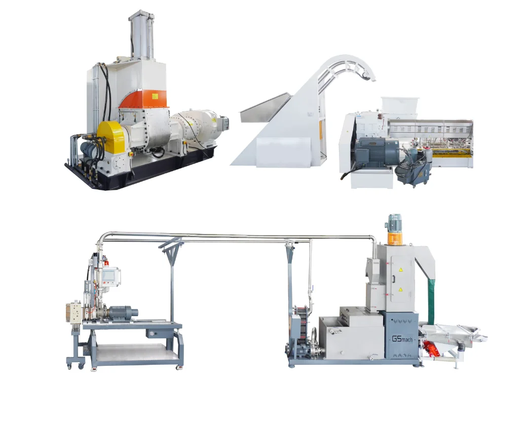 HFFR XLPE banbury rubber mixer polymer compound masterbatch granulator machinery