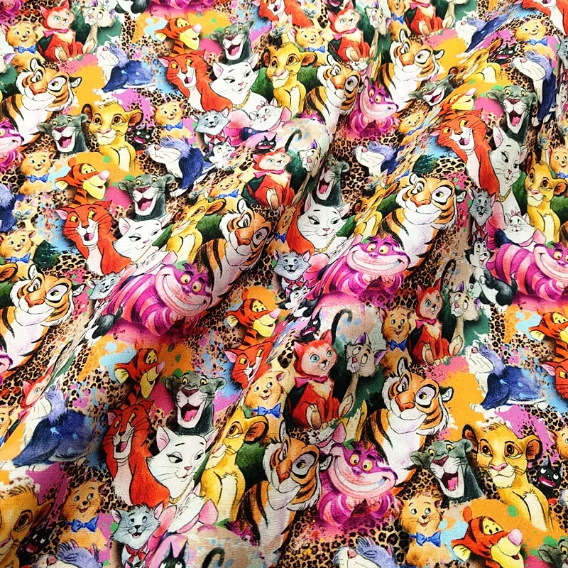 Kuangheng textile offer all kinds of Digital Printing Baby Fabric 100% organic cotton Sheet fabrics Sewing material accessories
