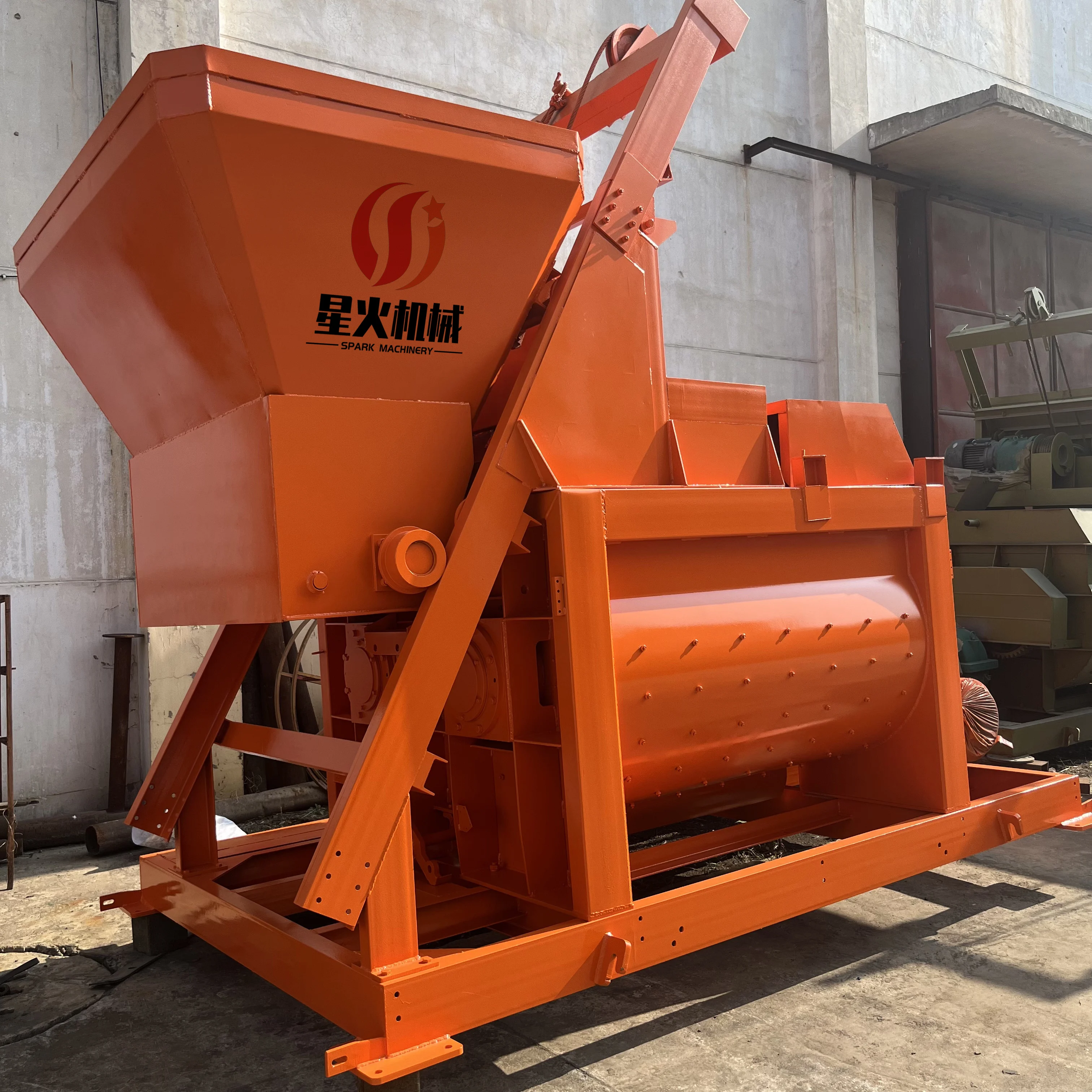 New Js 500 750 1000 Concrete Mixer Self Loading Concrete Mixer Prices Hzs50  50m3 Mobile Concrete Mixer Batching Plant for Sale