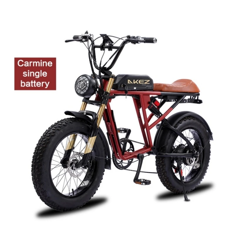 S2 48V1500W 150W 13Ah/26Ah electric city bicycle 20inch fat tires off road beach snow ebike dual battery e-bike USA warehouse