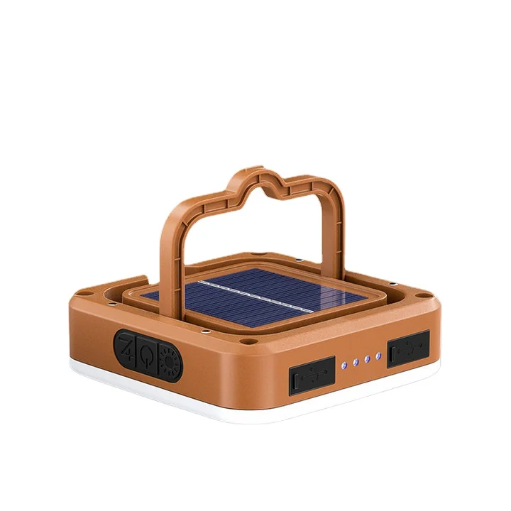 Outdoor solar charging lantern waterproof multifunctional camping  night 
 emergency charging ambience light