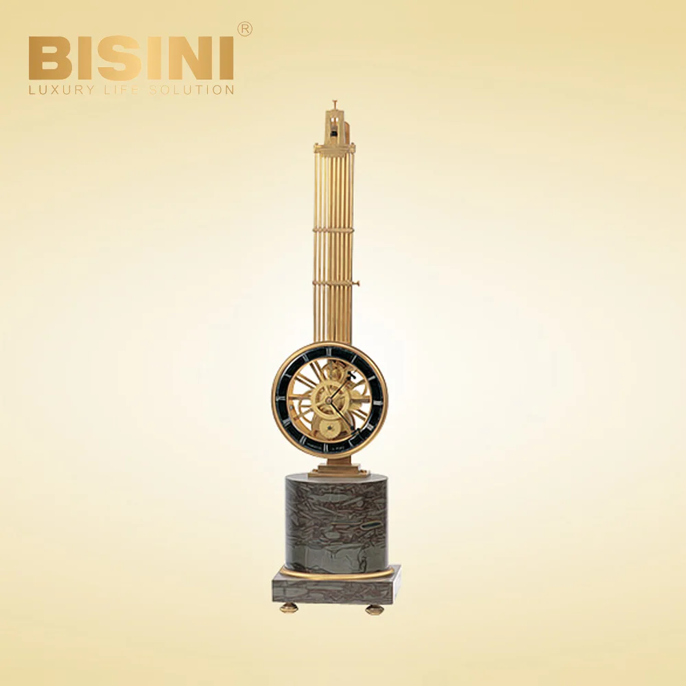 Pendulum clock with High grade marble base European swing clock