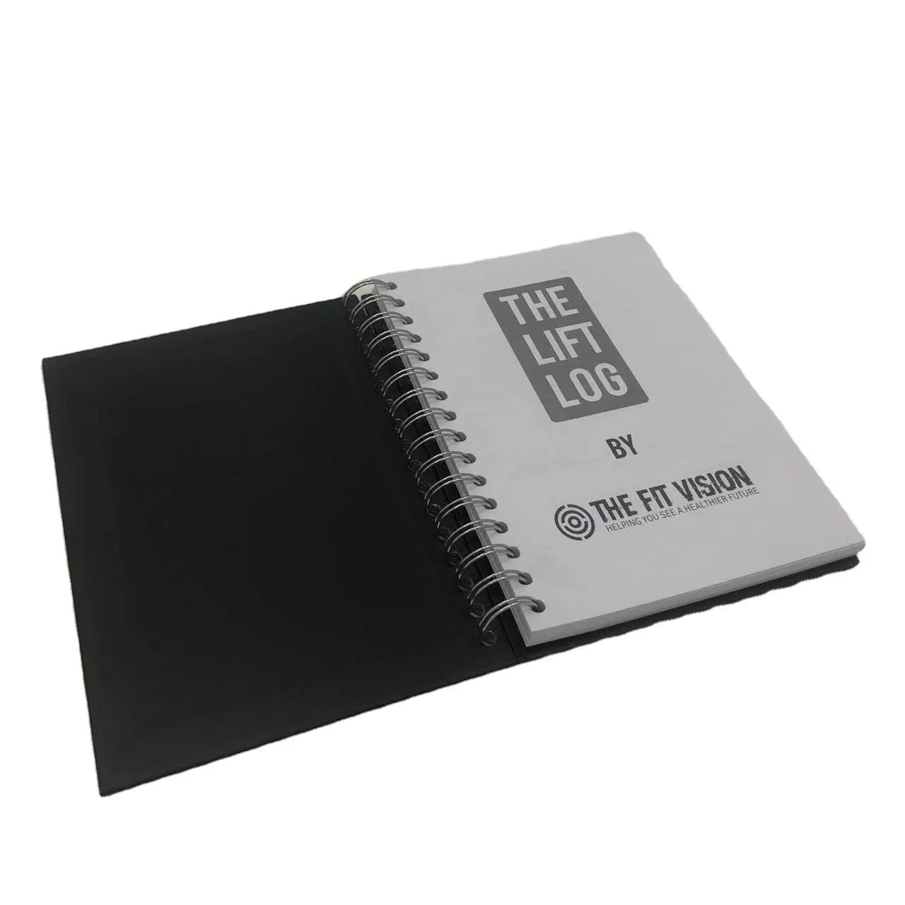 Custom printing hardcover daily workout log book fitness journal gym planner