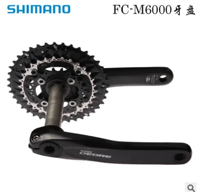 
Shimano DEORE MTB FC-M6000 Bike Crankse 3x10, 40-30-22T 170 mm Including Bottom Bracket BB52 Bicycle Crank Set 