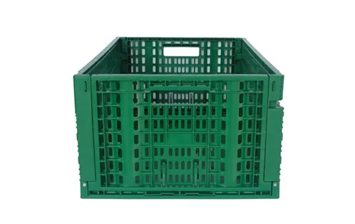 Supermarket Heavy Duty Strong Storage Mesh Durable Turnover Logistic Box Plastic Foldable  Stackable Collapsible plastic crate