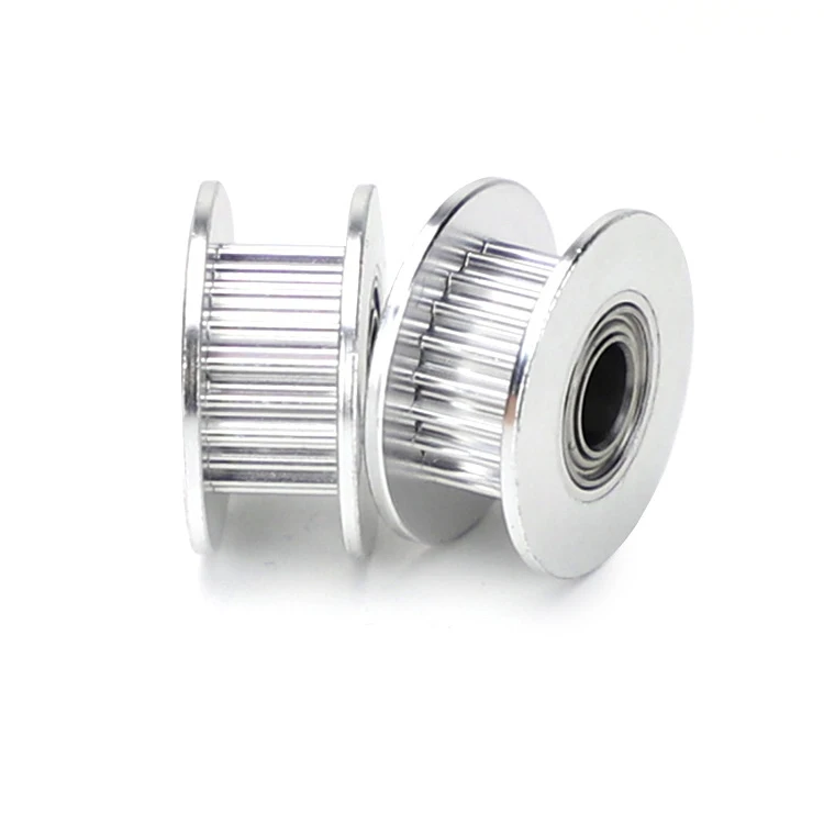 Зубчатый шкив с 20 зубьями и 3 мм отверстием, зубчатый шкив с подшипником 2GT, синхронный шкив типа H GT2 из алюминиевого сплава для ремня шириной 6 мм, 3d-печать