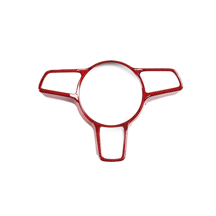 Real Carbon Fiber-red Steering Wheel Snap-on Interior Modification Car Supplies For P Model 718