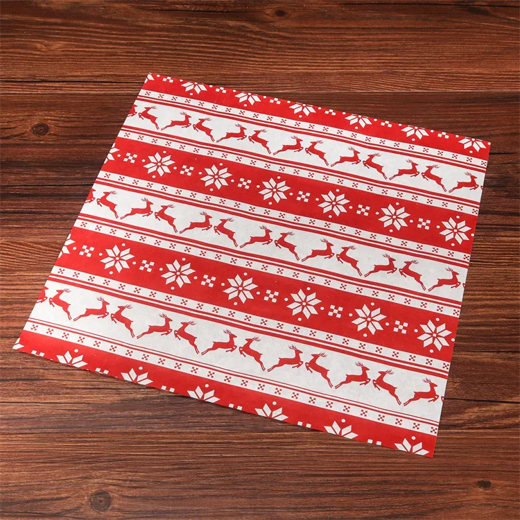 Custom printed newspaper greaseproof wax wrapping paper for food with logo