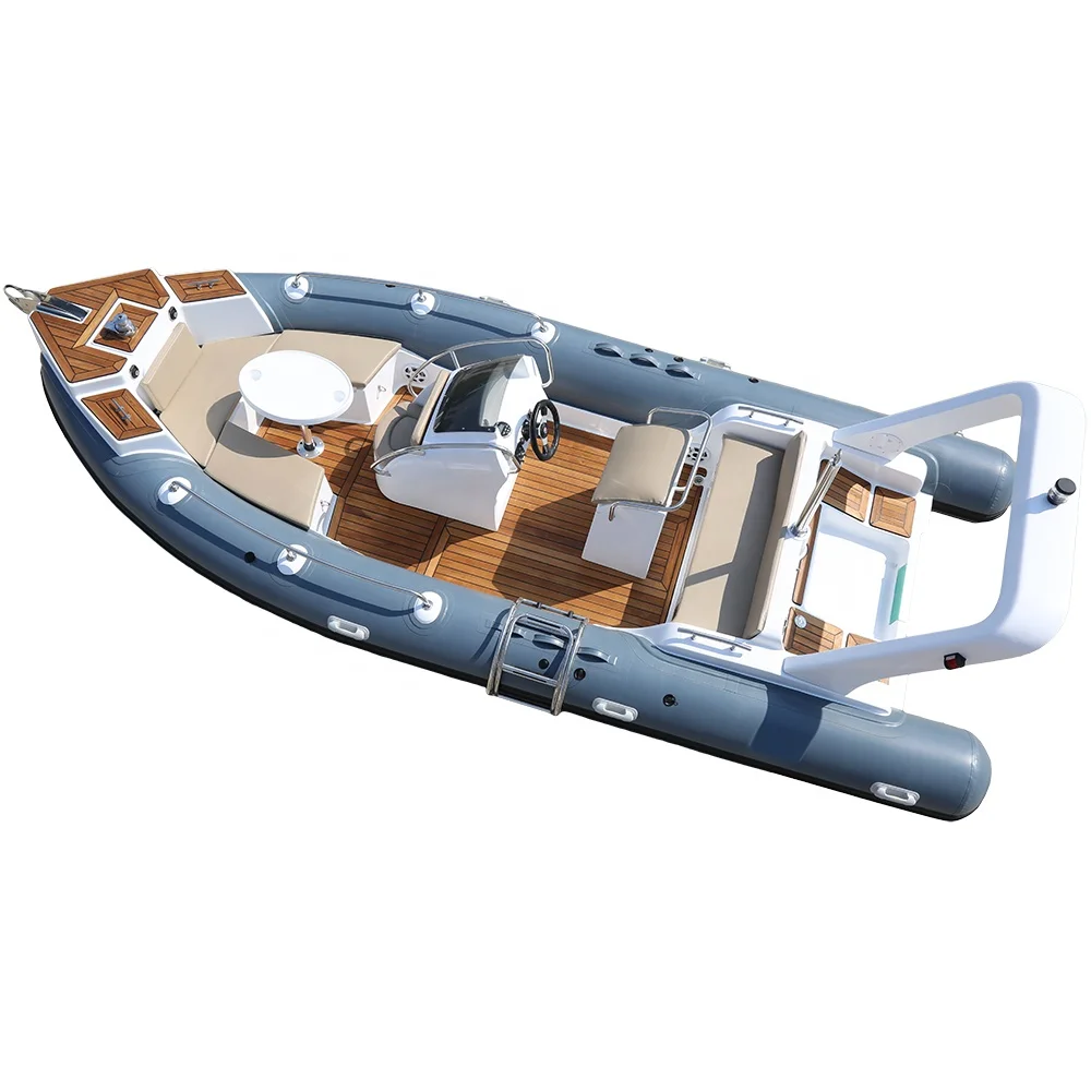 CE 20 feet 6m haohai outboard rib 600 boat rigid hull inflatable boat For Sale