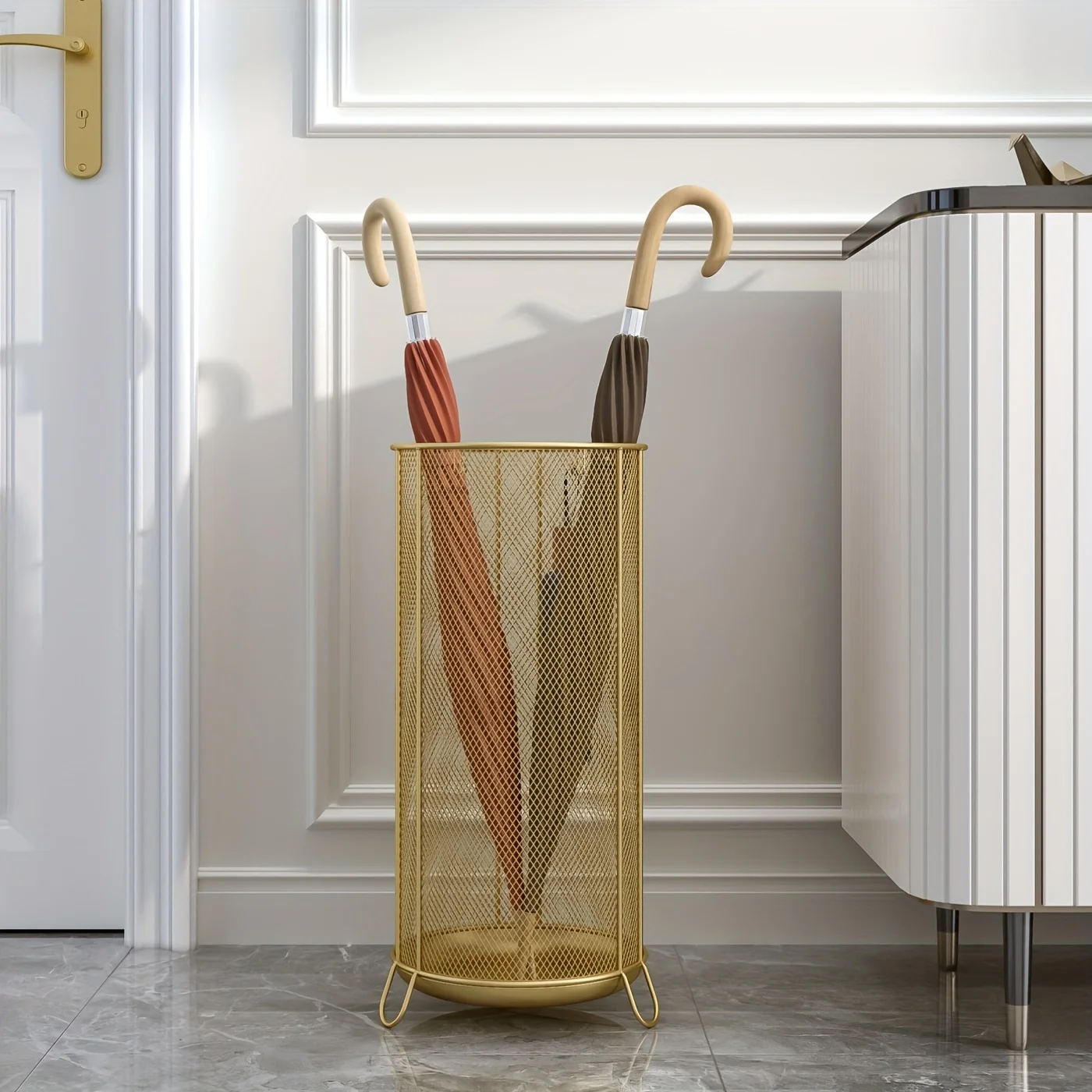 Light Luxury Crafts Umbrella Storage Rack For Home, Hotels, Commercial Umbrella Holder At The Door